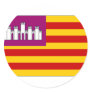 Spain Balearic Islands Flag Round Stickers