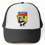 This cute little panda is ready to play for the Spanish team! Panda holds a bat and is about to swing at the ball. Great for fans of the Spain baseball team or Spanish baseball players.