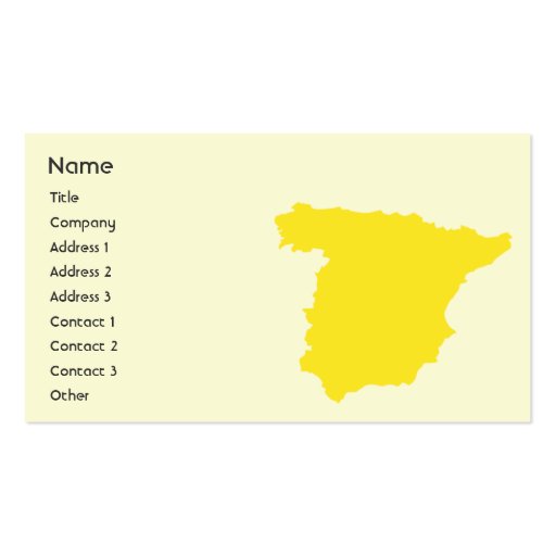 Spain - Business Business Card Templates