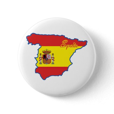 Spain Button by worldtees