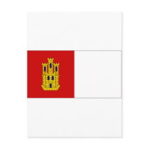 Spain Castilla La Mancha Flag Postcard
