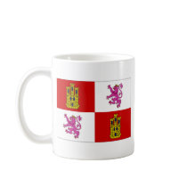 Spain Castilla Leon Flag Coffee Mugs