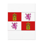 Spain Castilla Leon Flag Postcards