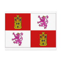 Spain Castilla Leon Flag Postcards