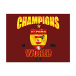 Spain Champions of the World 2010 Postcards