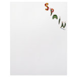 Spain Chili Peppers Letterhead Design