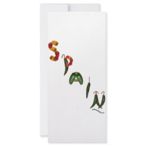 Spain Chili Peppers Customized Rack Card