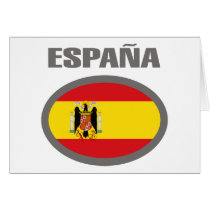Spain Cool Flag Design! Greeting Card