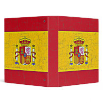 SPAIN FLAG 1" Ring Binder