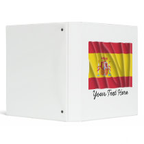 SPAIN FLAG VINYL BINDERS