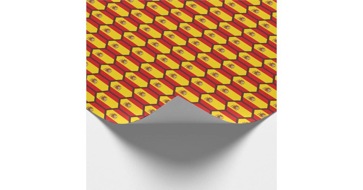 Spain Flag Wrapping Paper Zazzle