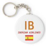Spain Flag, IB, IBERIAN AIRLINES Key Chains