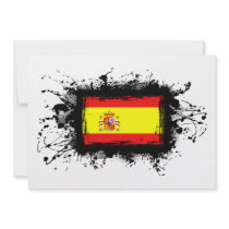 Spain Flag Personalized Announcement