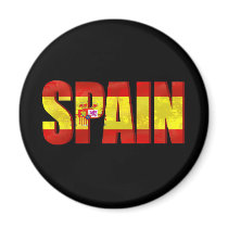 Spain flag logo emblem for proud Spaniards Refrigerator Magnet