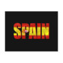 Spain flag logo emblem for proud Spaniards Post Cards