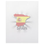 Spain Flag Map 2.0 Customized Letterhead