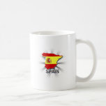 Spain Flag Map 2.0 Mugs