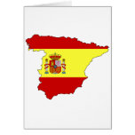 Spain flag map cards