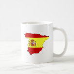 Spain Flag Map full size Mug