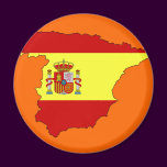 Spain flag map