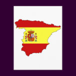 Spain flag map