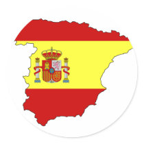 Spain flag map stickers by FlagStore Spain flag map stickers