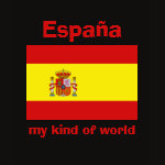 Spain Flag Map Text Ladies Baby Doll