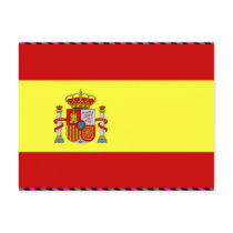 Spain Flag Postcard
