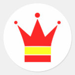 Spain Flag Round Stickers