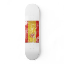 Spain Flag Skateboard Deck