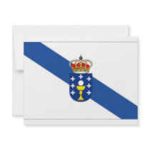 Spain Galicia Flag invitations