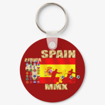 Spain Large flag Africa MMX soccer futbol gifts keychains by SoccerJersey Spain Large flag Africa MMX soccer futbol gifts keychains