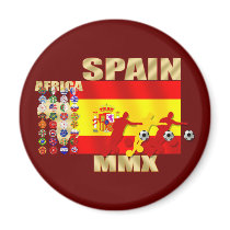 Spain Large flag Africa MMX soccer futbol gifts magnets by SoccerJersey Spain Large flag Africa MMX soccer futbol gifts magnets