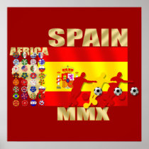 Spain Large flag Africa MMX soccer futbol gifts Poster