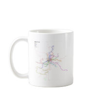 Spain-Madrid Metro Map Coffee Mug