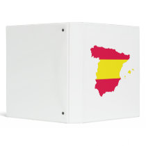 Spain Map Flag Vinyl Binder