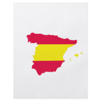 Spain Map Flag Flyer