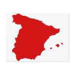 Spain Map Post Cards