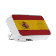 Spain National Flag Doodle Travel Speakers