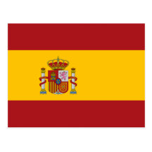 Spain National Flag Postcard