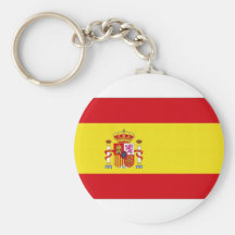 Spain National Flag simplified Key Chains