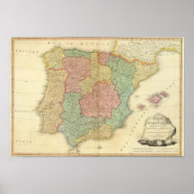 Spain, Portugal 5 Poster
