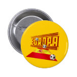 Spain Road to Europe soccer futbol gifts ideas Button
