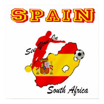 Spain see you in South Africa soccer gear posters