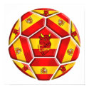 Spain soccer ball La Furia Roja Toro flags posters