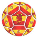 Spain soccer ball La Furia Roja Toro flags stickers