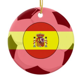 Spain Soccer Fan Ornament 2010 World Cup Champ 2 ornament