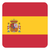 spain square stickers