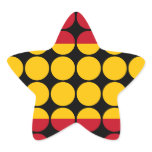 Spain Stylish Girly Chic : Polka Dot Spanish Flag stickers