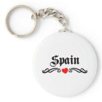 Spain Tattoo Style Key Chain